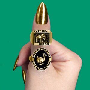 Little  Rooms Dodo Bird Signet Ring - Size 7